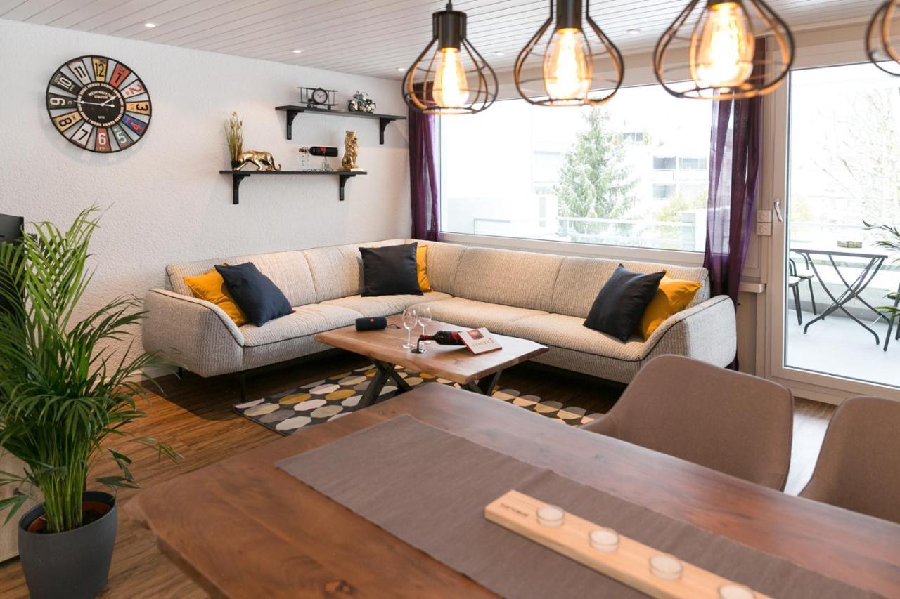 Spirit Apartments - Balkon - Bergsicht - Parkplatz Енгельберг Екстер'єр фото